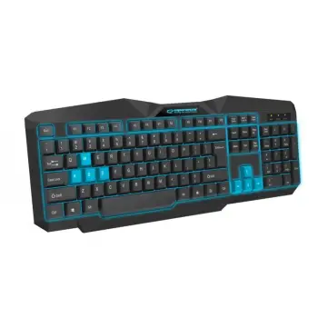 Tastierë gaming Esperanza Tirions EGK201B, e zezë/ kaltër