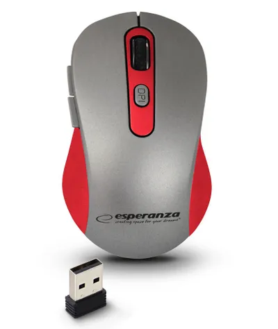 Maus Esperanza EM131R, RF Wireless, i hirtë - 2