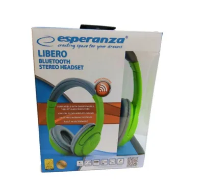Kufje Esperanza Libero, Wireless, të gjelbërta / të hirta - 2
