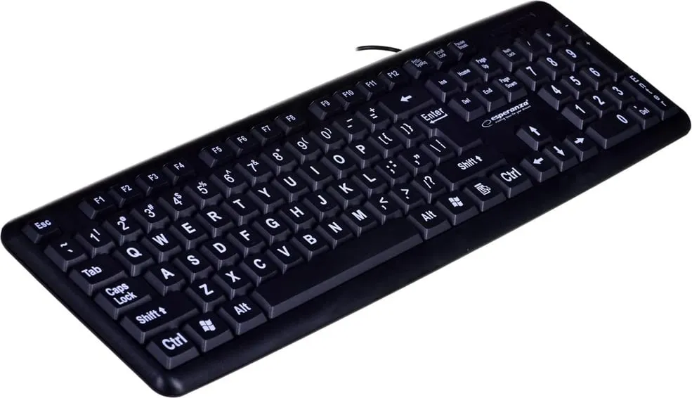 Tastierë HTPC Esperanza EK129, USB, e zezë - 2