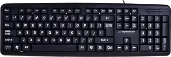 Tastierë HTPC Esperanza EK129, USB, e zezë