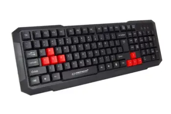 Tastierë Gaming Esperanza EGK102R, USB, e zezë