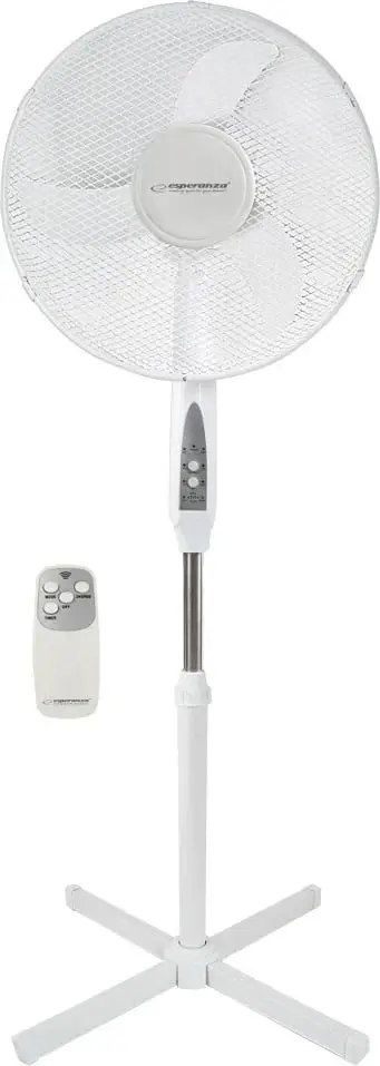 Ventilator në këmbë Esperanza EHF007WW, 45W, 3 shpejtësi, i bardhë
