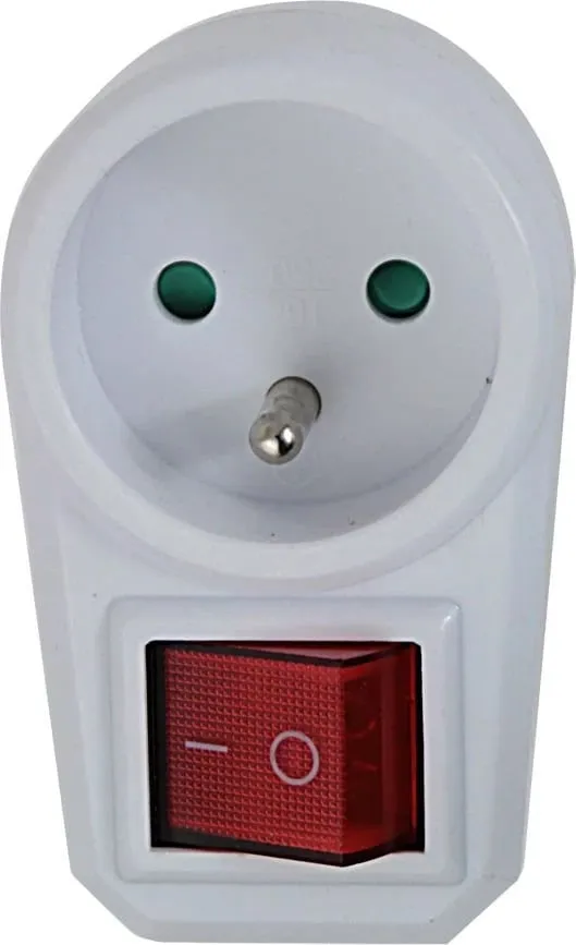 Shpërndarës elektrik Esperanza ELK301W me çelës, 1 prizë, E, Bardhë - 2