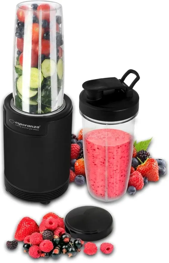 Blender për smoothie Esperanza EKM029, 6 në 1, 700W, i zi - 1