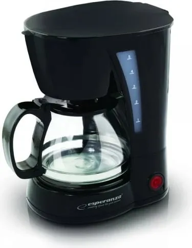 Aparat për kafe Esperanza Robusta EKC006, 0.6 L, 650W, i zi - 1