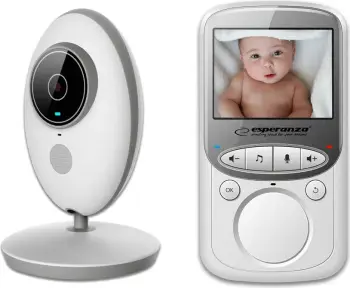 Kamerë & monitor për bebe Esperanza EHM003 LCD, 2.4", e bardhë