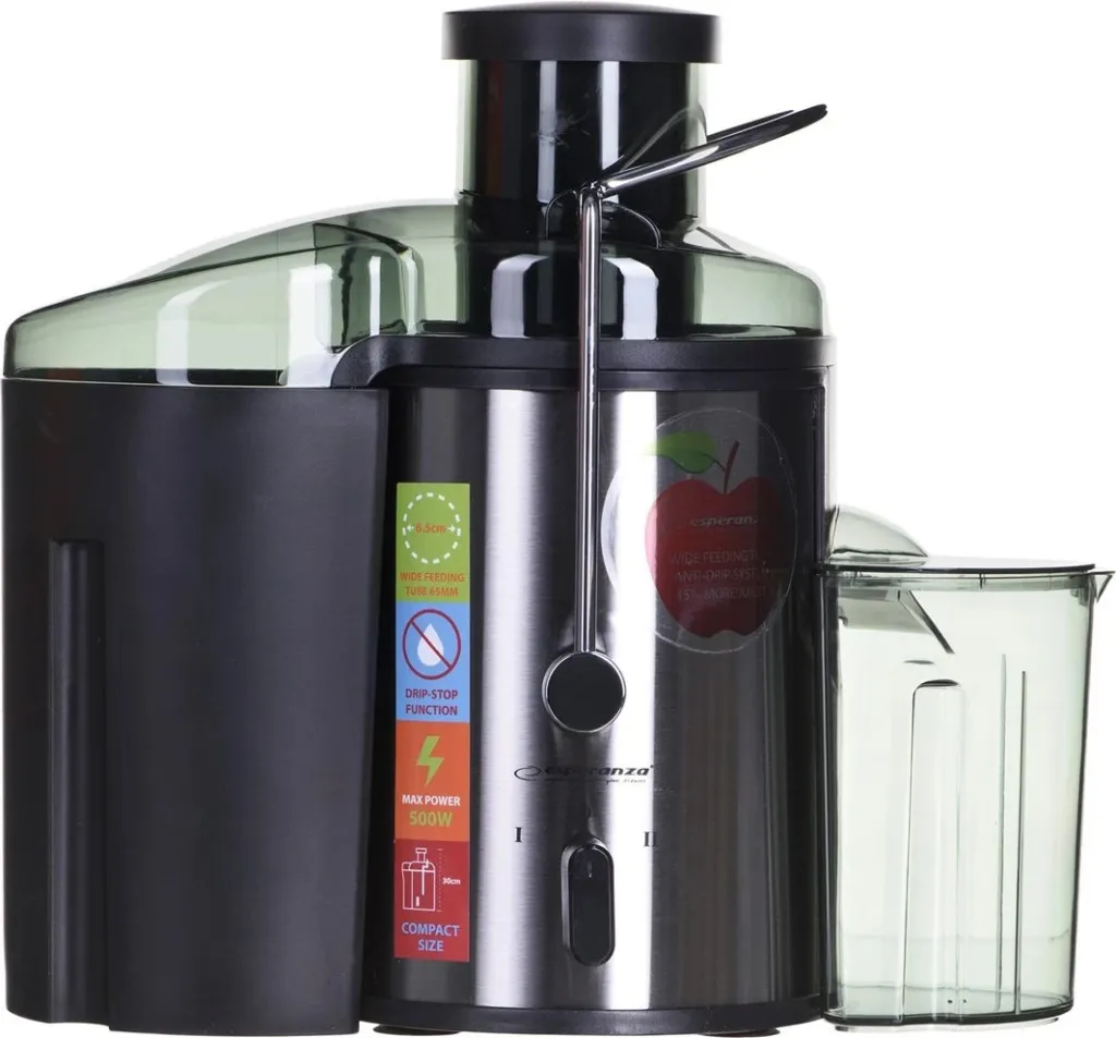 Shtrydhëse frutash Esperanza EKJ002, 500 W, e zezë/hiri - 5