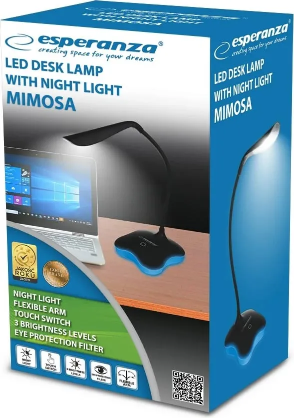 Llambë tavoline Esperanza ELD105K, LED, i zi - 4