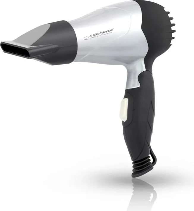 Tharëse flokësh Esperanza EBH002S, 850W, e argjendtë/zezë - 2