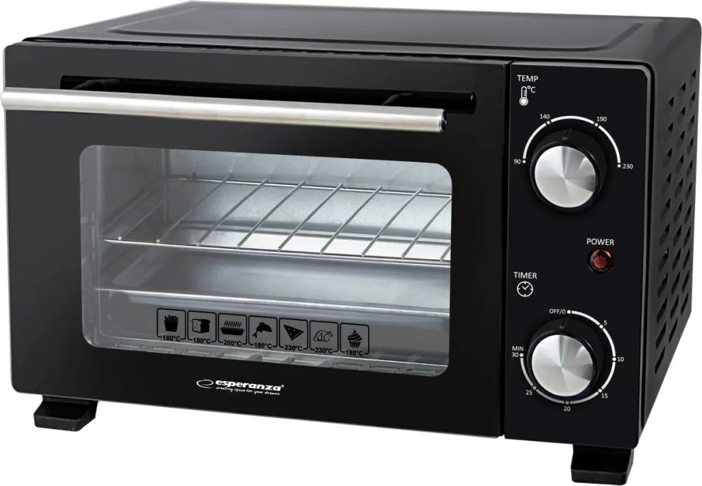 Mini furrë Esperanza EKO007N, 10L, 800W, e zezë - 1