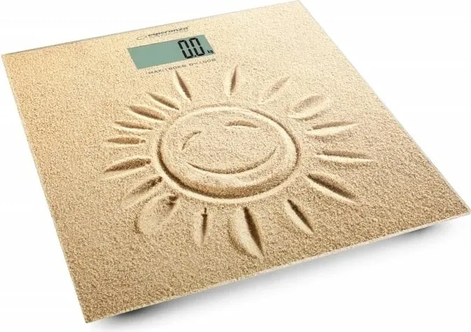 Peshore banjoje Esperanza Sunshine EBS006, deri 180kg, ekran LCD, xham i tejkaluar transparent - 1