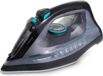 Hekur me avull Esperanza EHI010, 2600 W, pllaka qeramike, zi/gri