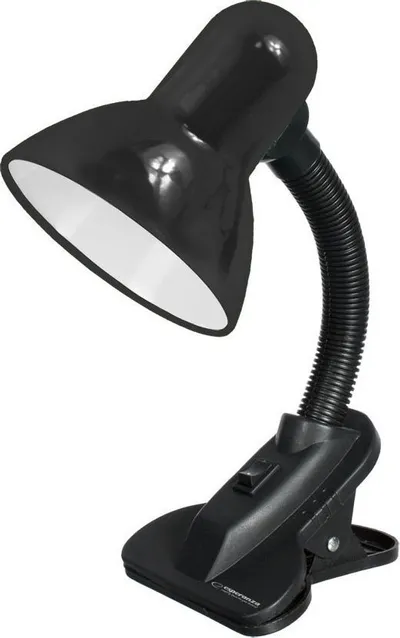 Lampë tavoline Esperanza ELD106K, me kapëse, krah fleksibël, e zezë - 1