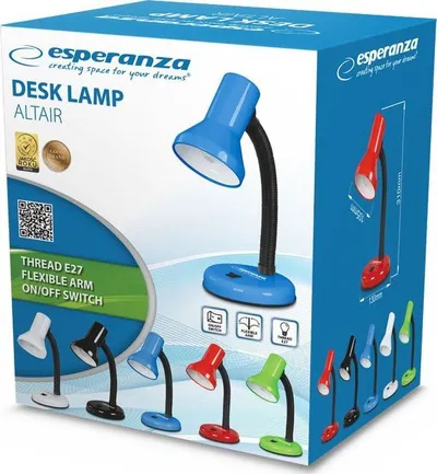 Lampë tavoline Esperanza ELD108B, E27, LED 12W, blu - 4