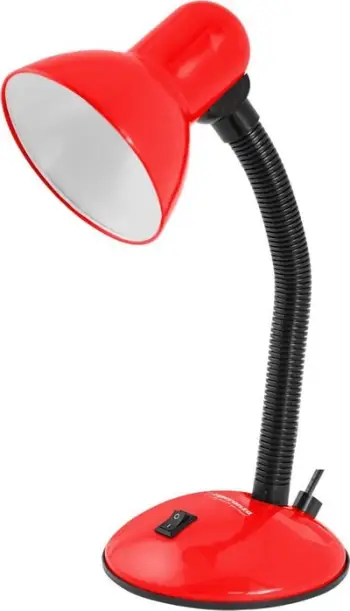 Lampë tavoline Esperanza ELD107R, krah fleksibël, E27 12W, e kuqe