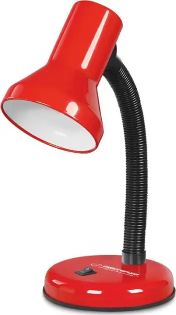 Lampë tavoline Esperanza ELD108R, E27, llambë deri 25W, e kuqe