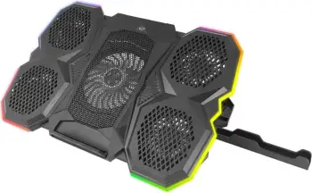 Mbajtëse ftohëse për laptop Esperanza Breva ECG107, 17", RGB, e zezë