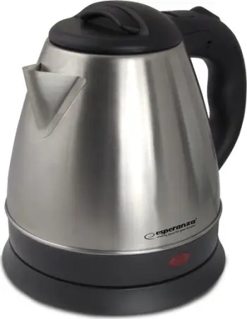 Ibrik elektrik Esperanza Spring, 1L, 1350W, inox argjendtë