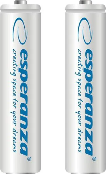 Bateri AAA Esperanza EZA101W, 1.2 V, 1000 mAh, set 2 copë, e bardhë - 1