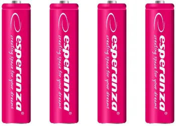 Bateri AAA/ R03 Esperanza, 1.2V, 4 copë, të kuqe