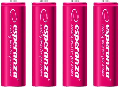 Bateri të rikarikueshme AA Esperanza, 2000mAh, 4 copë - 1