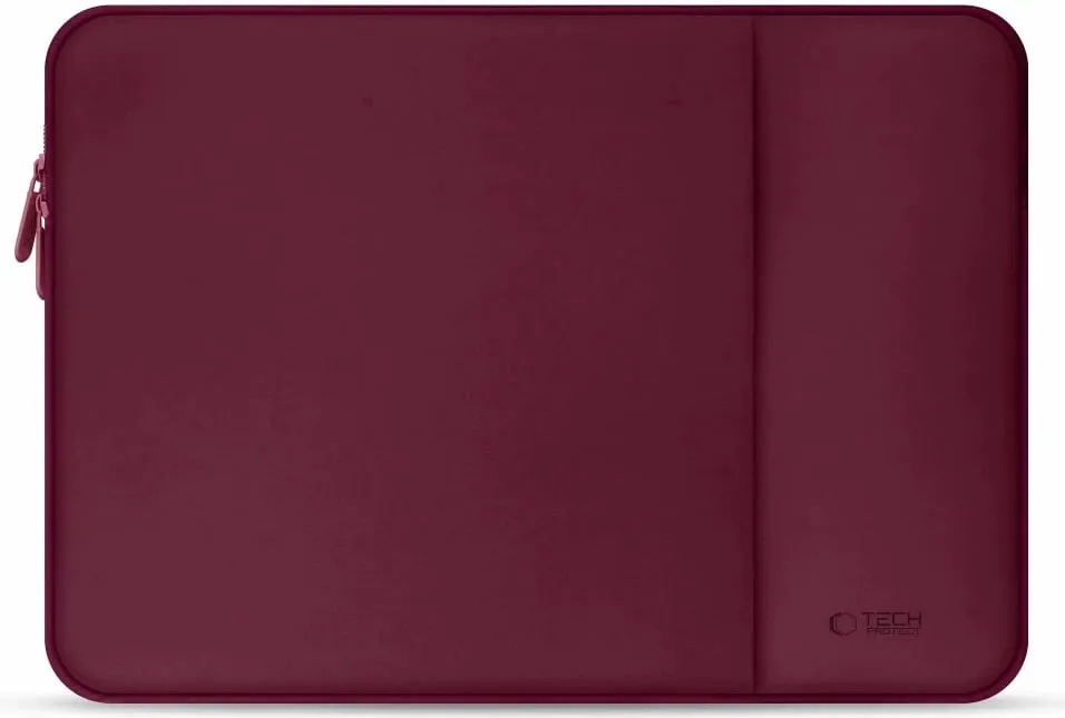 Mbështjellës laptopi Tech-Protect Neoprene 14", Kuq e errët - 1