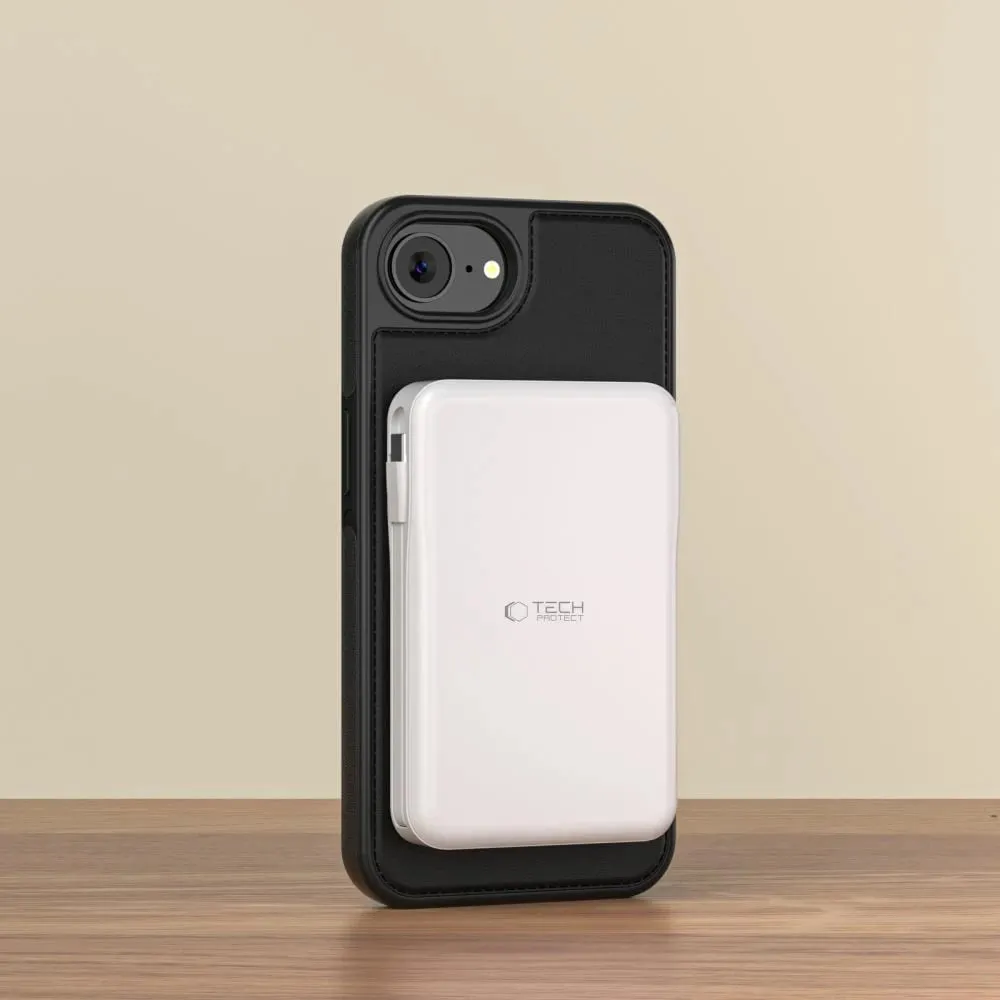 Mbështjellës Tech-Protect Wallet MagSafe për iPhone 16e, i zi, me vend për kartela - 2
