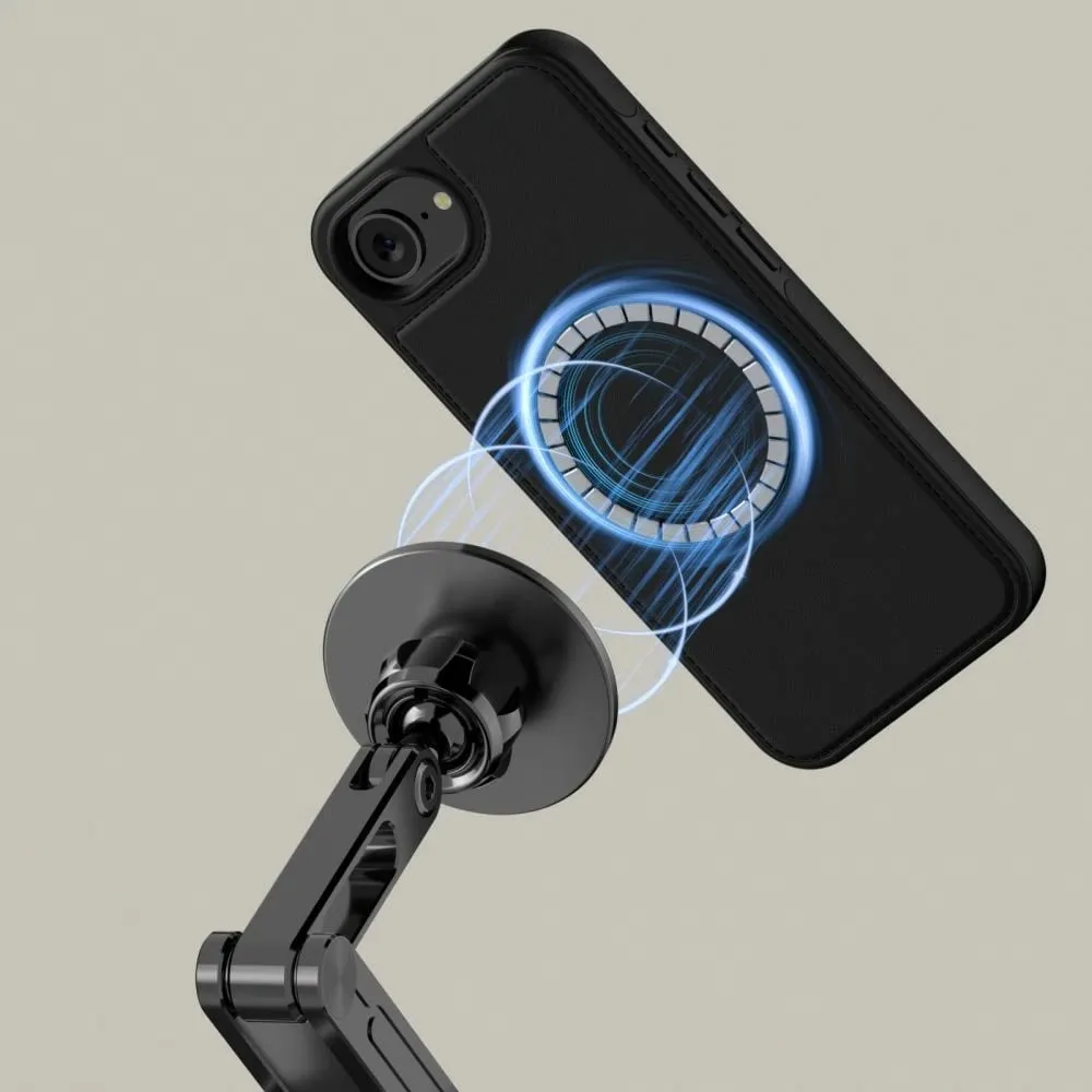 Mbështjellës Tech-Protect Wallet MagSafe për iPhone 16e, i zi, me vend për kartela - 4
