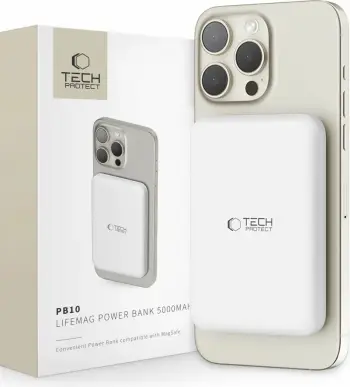 Powerbank Tech-Protect LifeMag PB10, 5000mAh, MagSafe, USB-C, e zezë