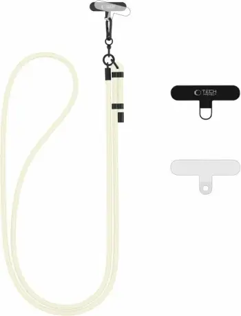 Rrip kryq telefoni Tech-Protect C1S Rope, i rregullueshëm, i zi