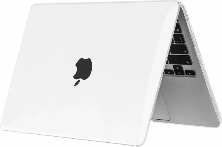 Mbështjellës Tech-Protect SmartShell për MacBook Air 13" M2/M3, Transparent me shkëlqim - 3
