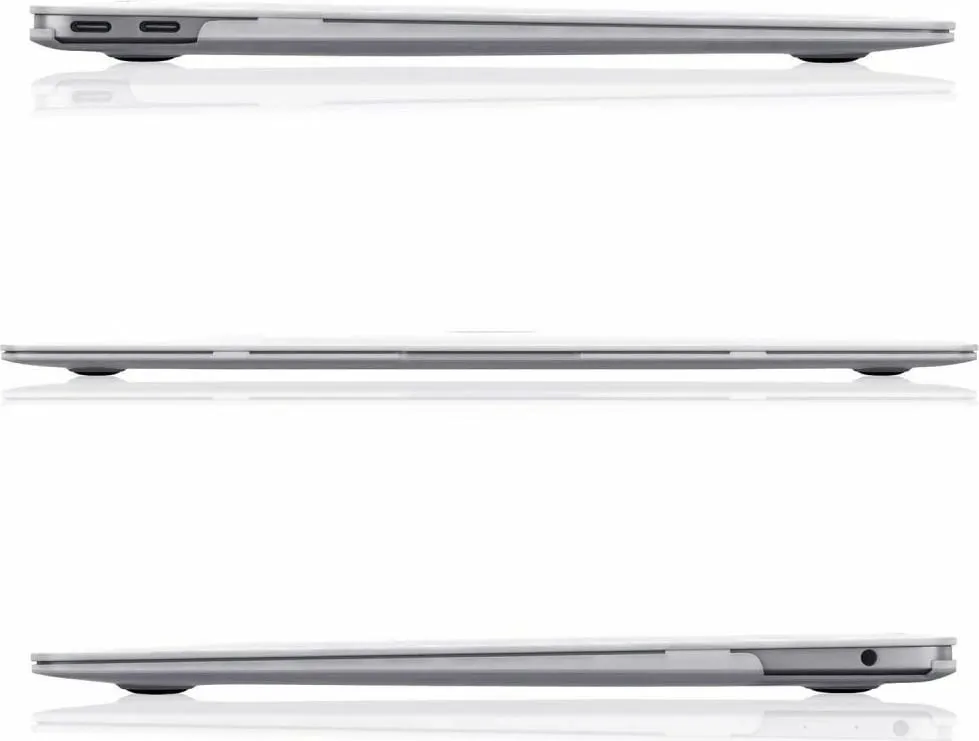 Mbështjellës Tech-Protect SmartShell për MacBook Air 13" M2/M3, Transparent me shkëlqim - 5