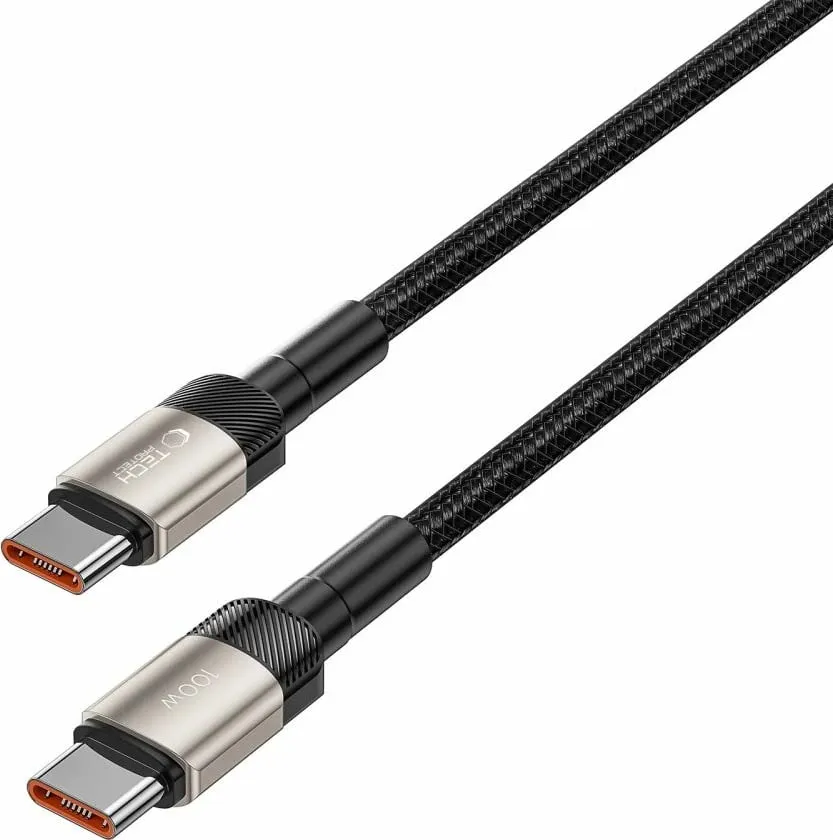 Kabllo Tech-Protect UltraBoost Evo, USB-C në USB-A, 2m, 100W, Titanium - 4
