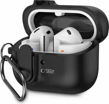 Mbështjellës Tech-Protect Slim Hook për Samsung Galaxy Buds 3 / 3 Pro, i zi