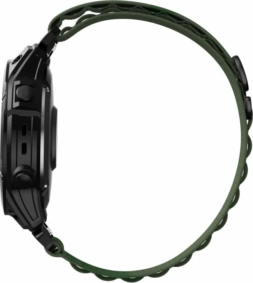 Rrip najloni për smartwatch Tech-Protect Nylon Pro, për Garmin Fenix 5/6/6 Pro/7, e gjelbër e errët - 2