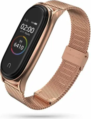 Rrip milanez për Xiaomi Mi Band 5/6 Tech-Protect, Rozë