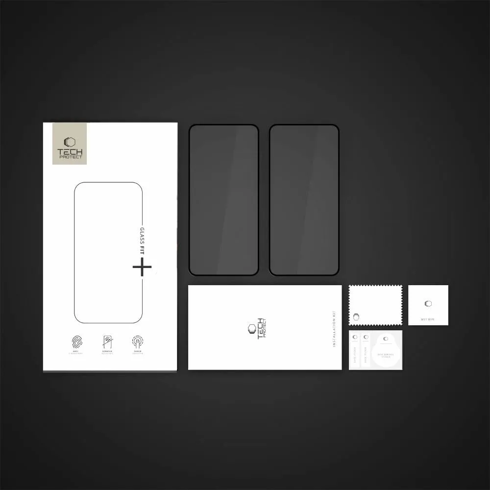 Xham i temperuar Tech-Protect Glass Fit+ për Xiaomi Poco X7 5G, 2 copë, Zi - 5