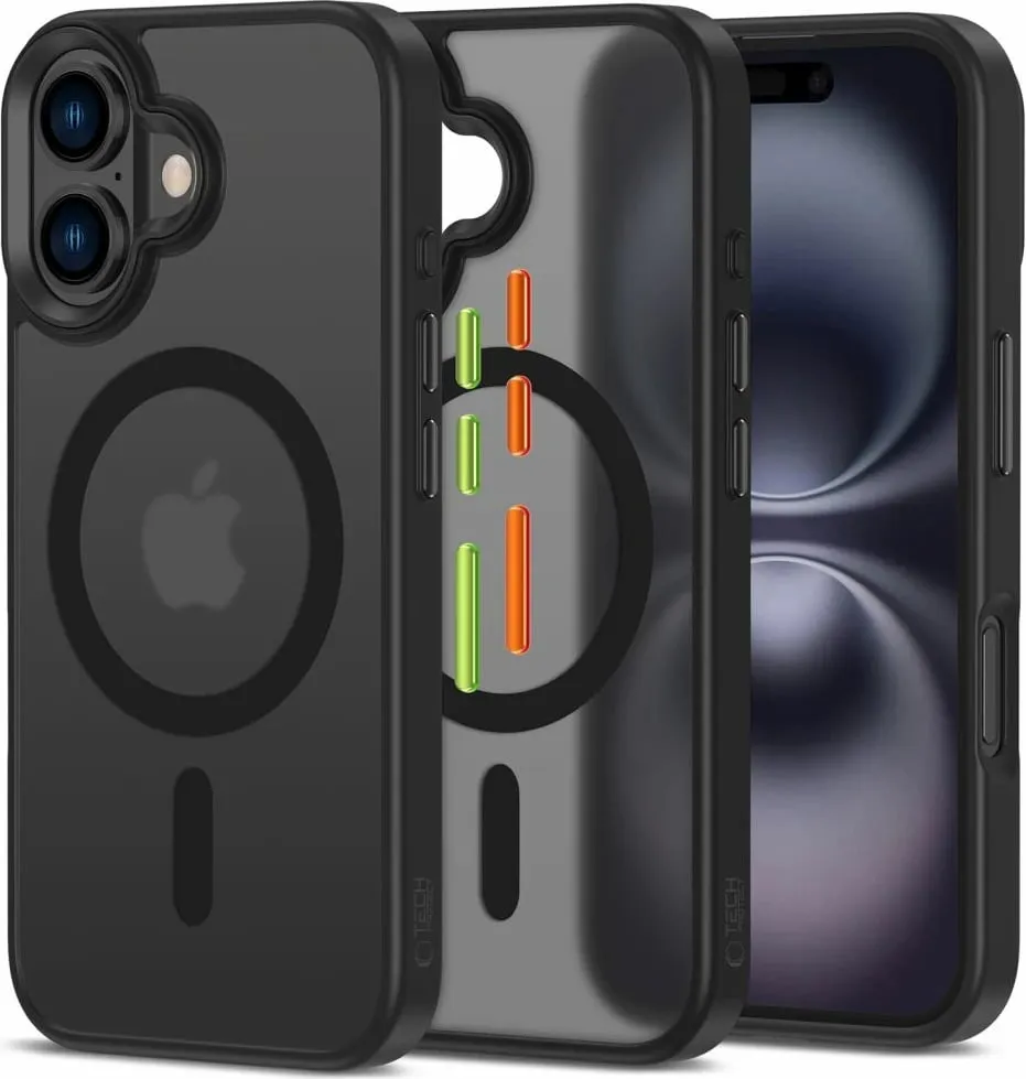 Mbështjellës Tech-Protect MagMat Magsafe për iPhone 16 Pro Max, 3-set, i zi mat - 1