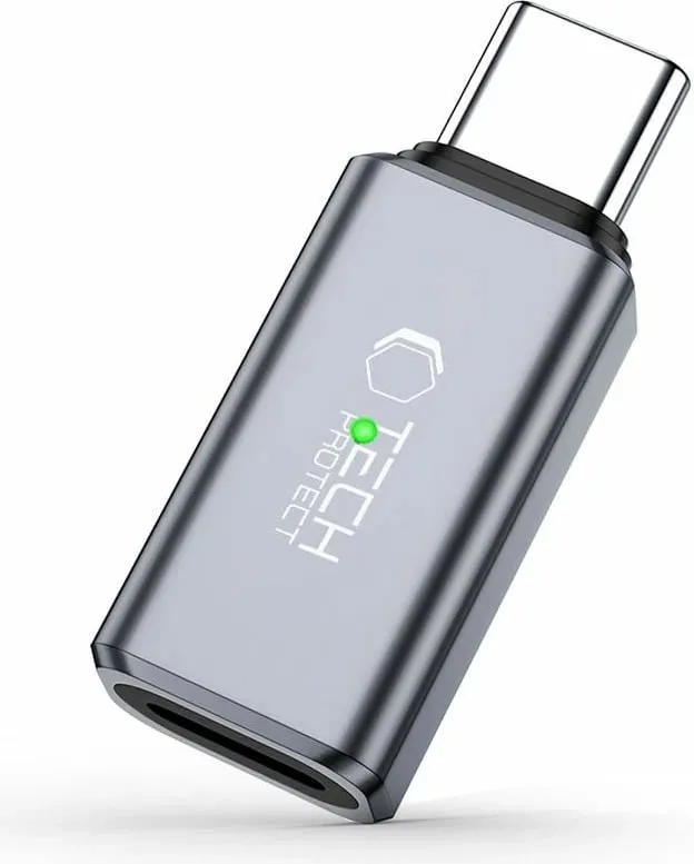Adapter Tech-Protect UltraBoost Type-C në Lightning, Gri - 1