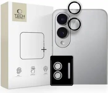 Mbrojtës kamere Tech-Protect Camring Fit+ për Samsung Galaxy S25 Edge, Transparent