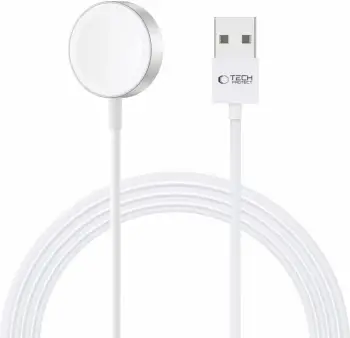 Karikues wireless Tech-Protect UltraBoost për Apple Watch, USB-A, 1.2m, Bardhë