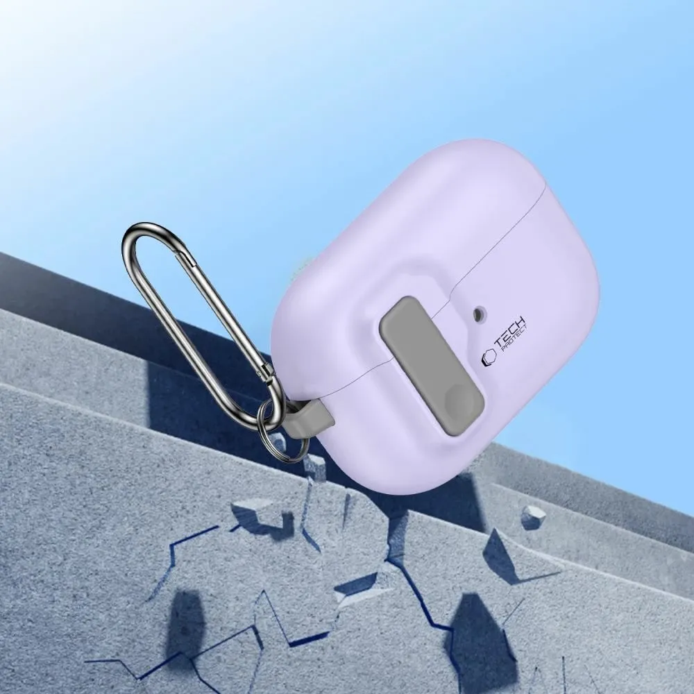 Mbështjellës Tech-Protect Slim Hook për AirPods Pro/Pro 2, me karabinë, Zi - 6