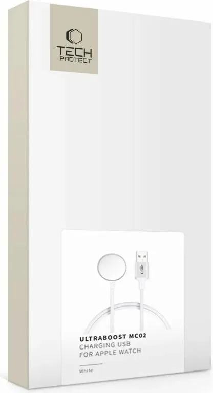 Karikues induktiv Tech-Protect UltraBoost USB-A për Apple Watch, 1m, Bardhë - 5