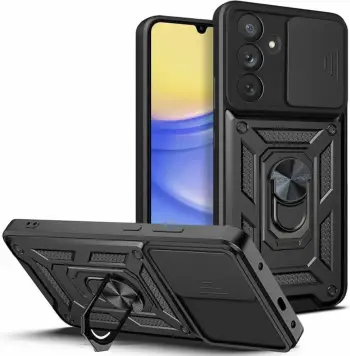 Mbështjellës Tech-Protect CamShield Pro për Samsung Galaxy A15 / A15 5G, i zi