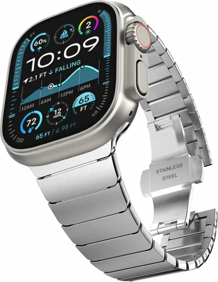 Rrip metalik Tech-Protect LinkBand për Apple Watch 44/45/46/49mm, Argjend - 2