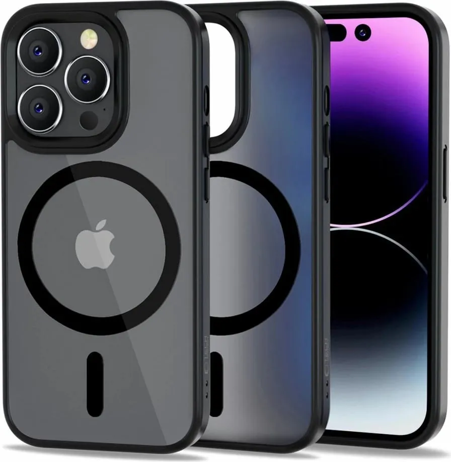 Mbështjellës Tech-Protect MagMat për iPhone 14 Pro Max, MagSafe, e zezë matte - 1