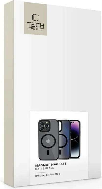 Mbështjellës Tech-Protect MagMat për iPhone 14 Pro Max, MagSafe, e zezë matte - 5