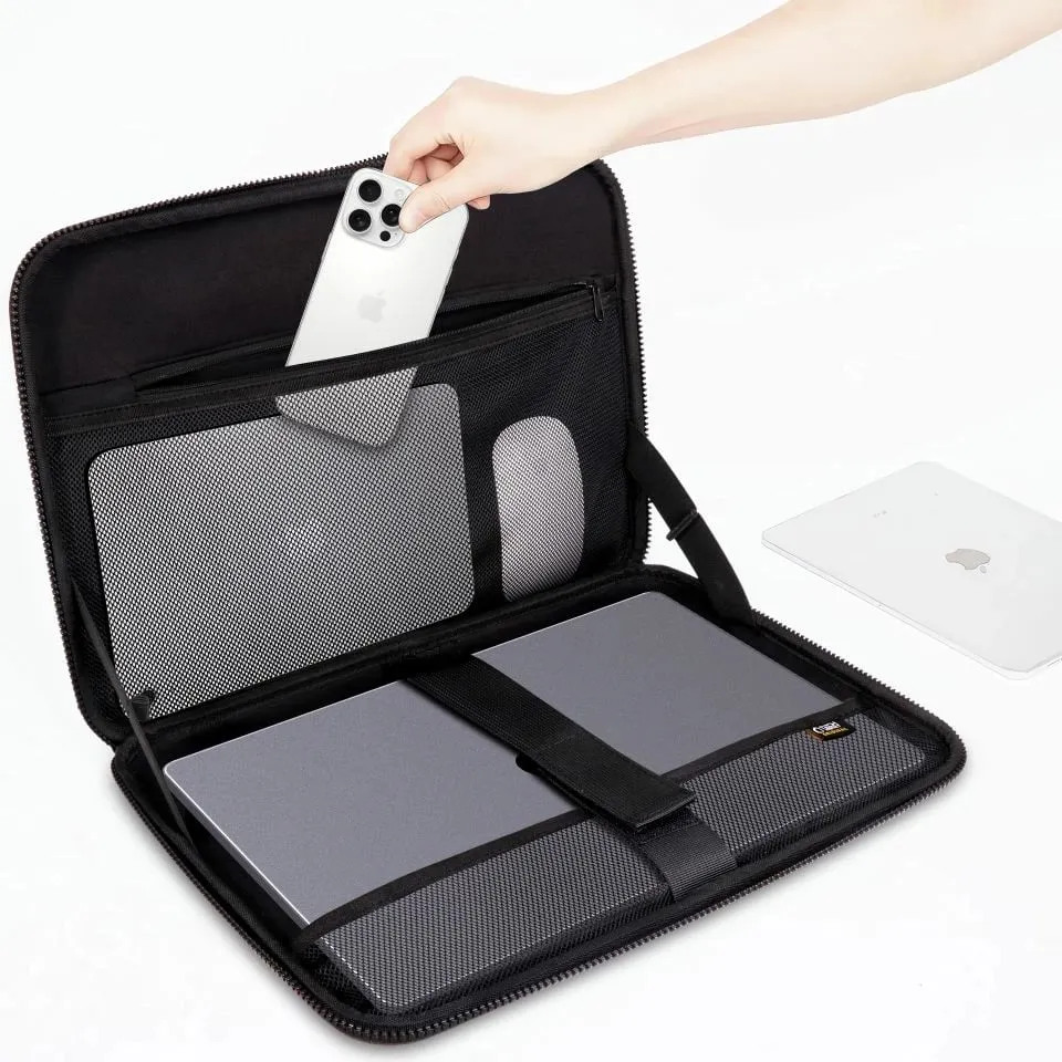 Kasë Tech-Protect Kevlar Pro për laptop 13-14", e zezë - 4