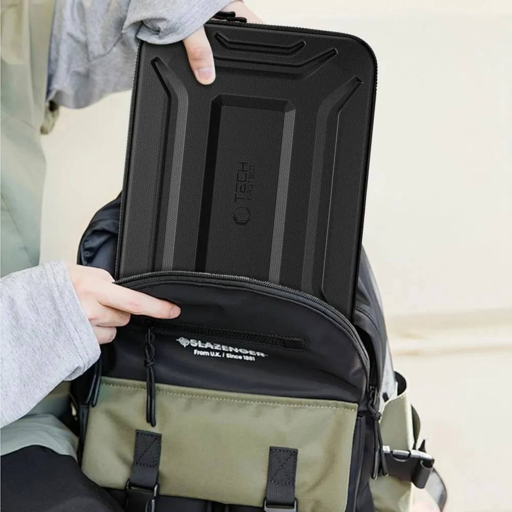 Kasë Tech-Protect Kevlar Pro për laptop 13-14", e zezë - 10